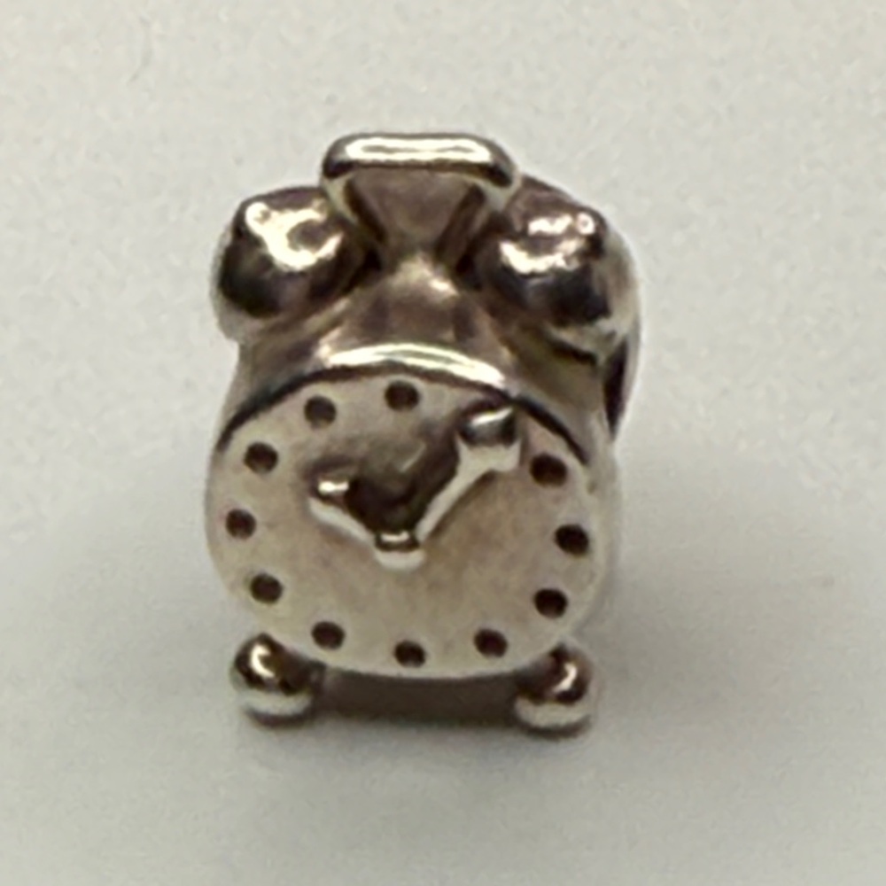 ⏰ Retired Pandora Alarm Clock Charm 790853 – Sterling Silver